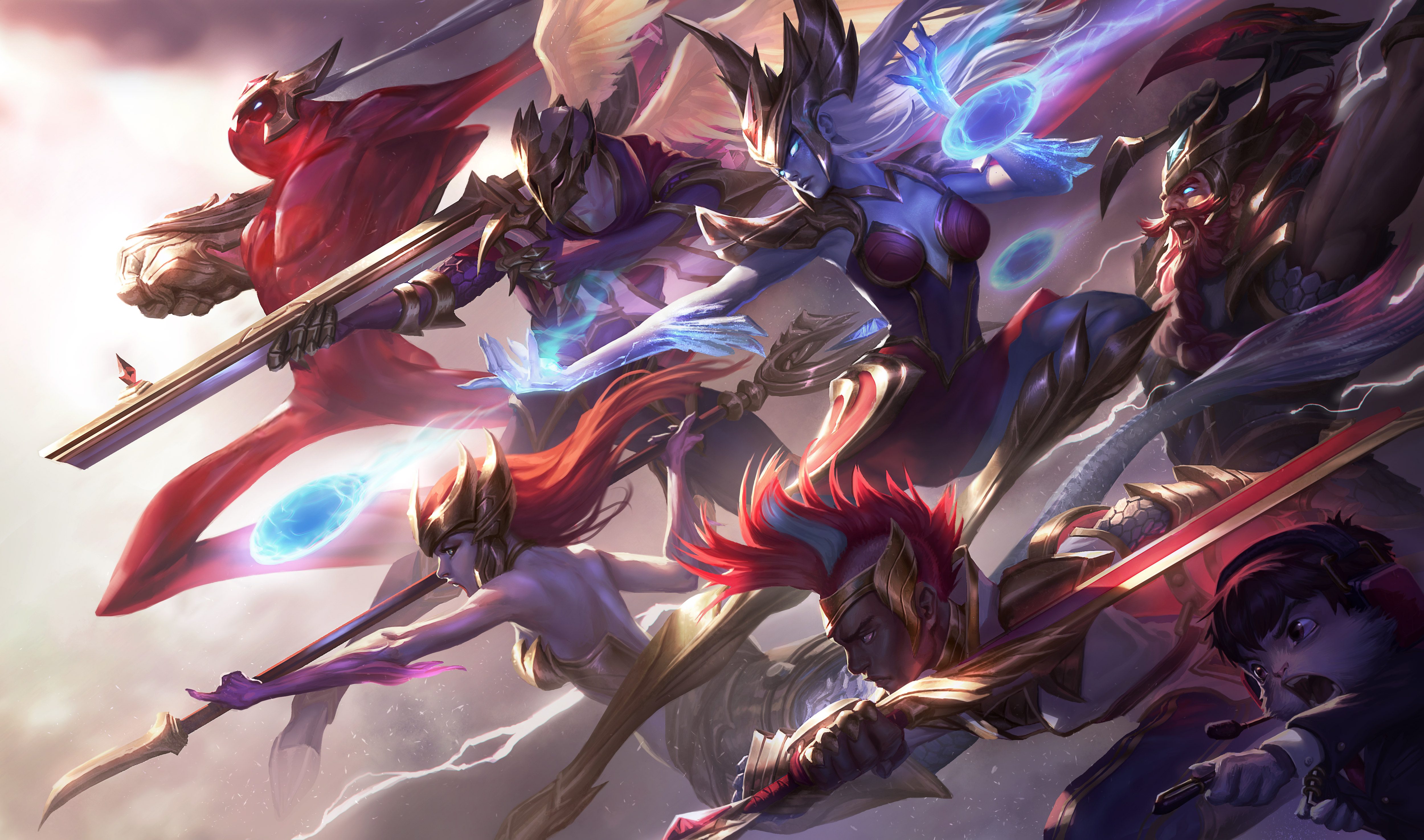 今日16：45 LPL季后赛 LNG vs TES LNG：硬熊瞪场!!! TES：前进